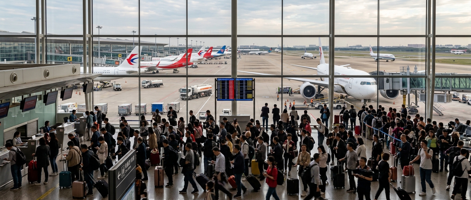 The 4-Hour Transfer Rule: Why Your 90-Minute Connection at PVG Will Fail This Golden Week
