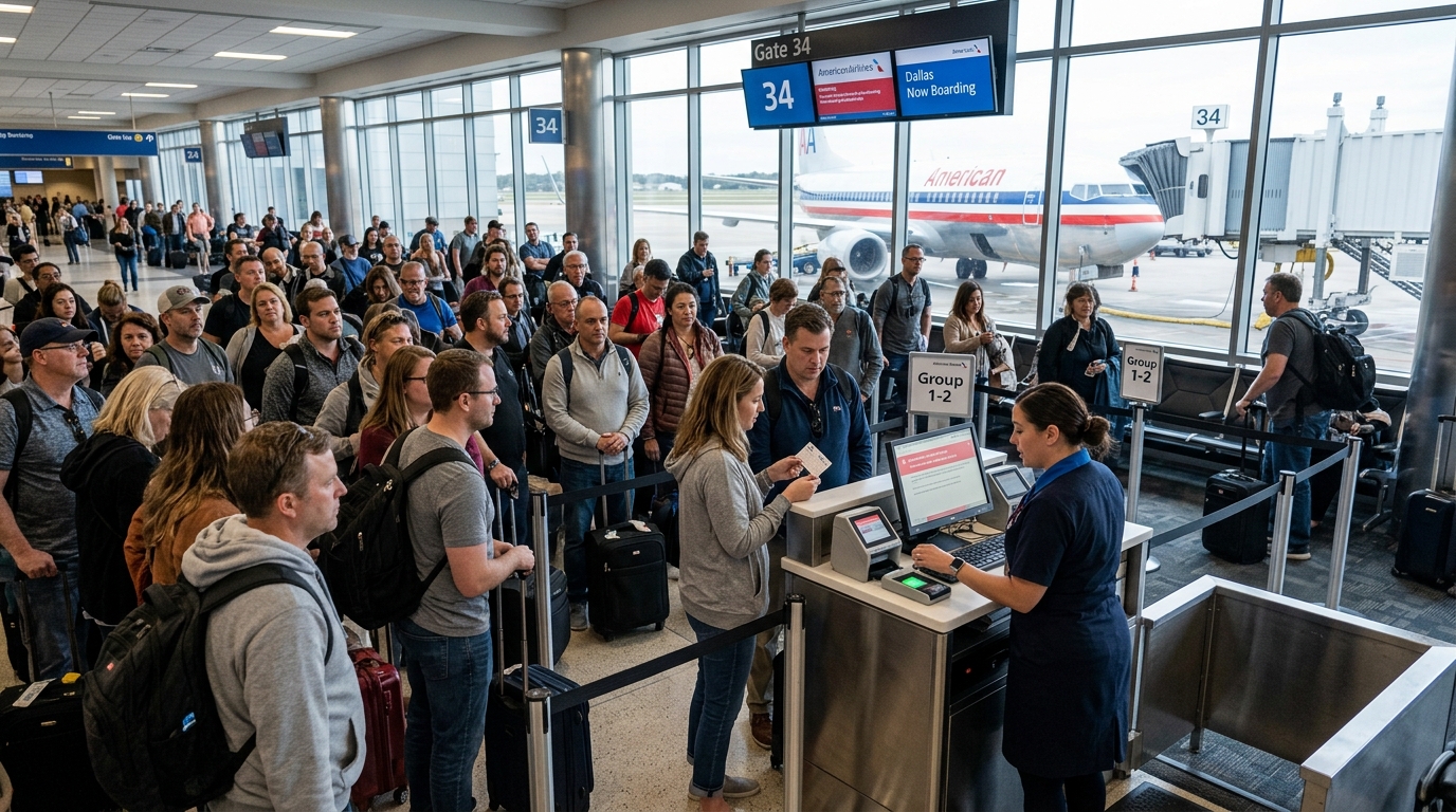 American Airlines’ New Anti-Gate-Lice Tech: Why Your Group 5 Boarding Pass Just Got Flagged