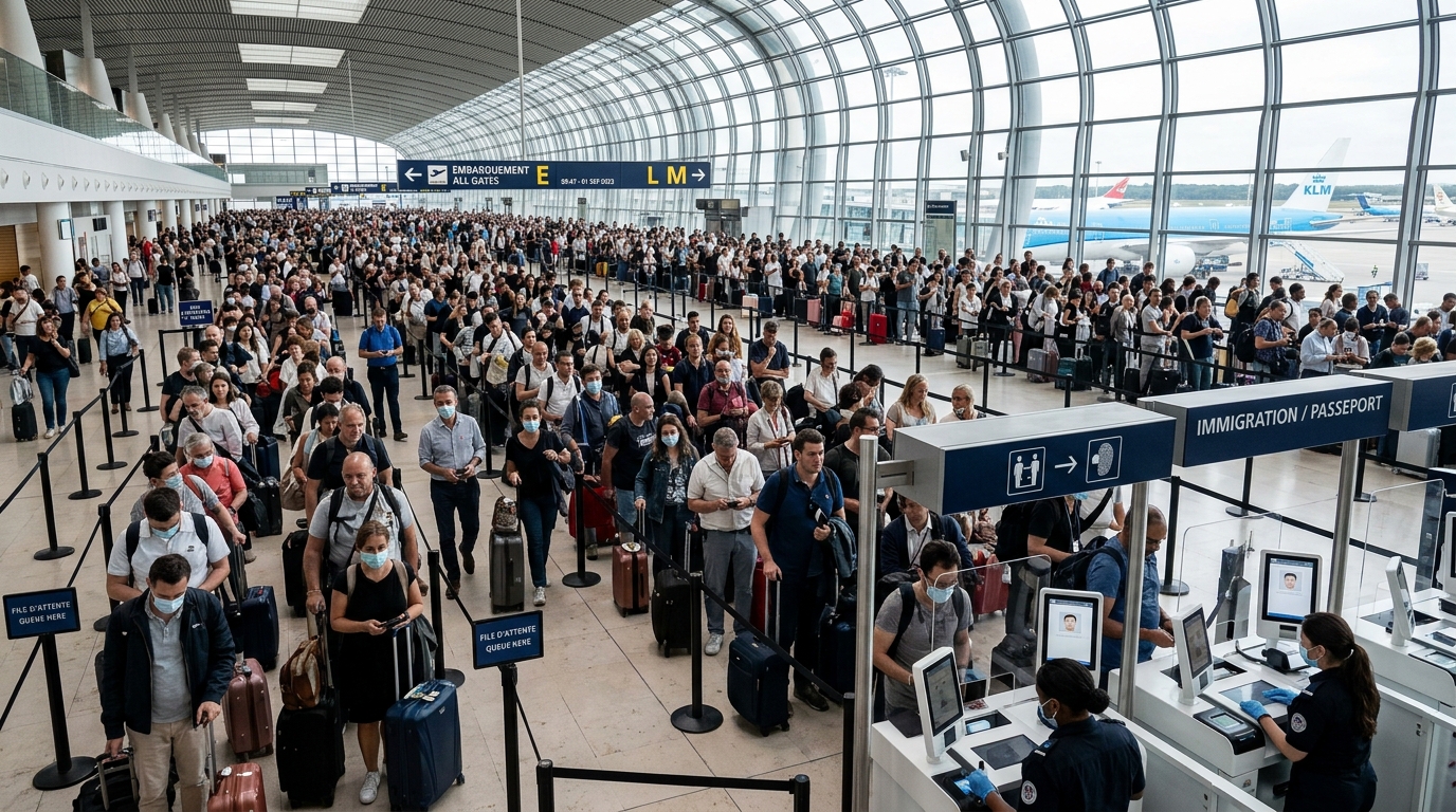 The 60-Second Standoff: Why CDG and AMS Queues Doubled on September 1st