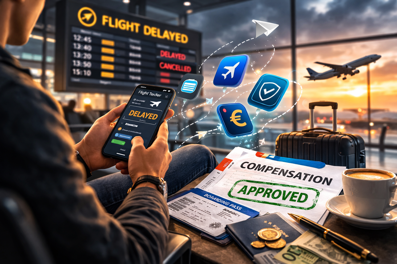 Flight Delayed? These 5 Free Apps Will Get You Compensation You Deserve